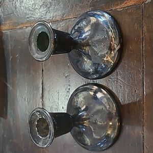 Pair  International Silver Candle Holders